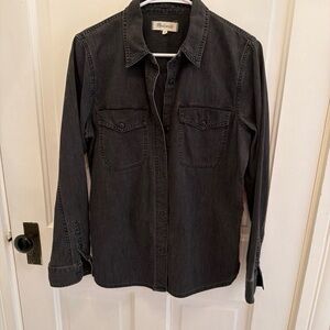 Madewell Women's Black Denim Shirt M